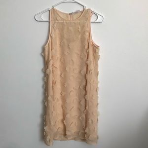 BCBGeneration Chiffon Floral Overlay Party Dress